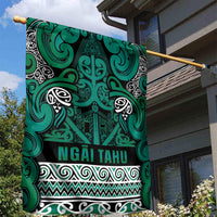 Aotearoa Iwi Ngai Tahu Garden Flag Maori Wharenui House Tribal Pattern LT9 - Polynesian Pride