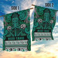 Aotearoa Iwi Ngai Tahu Garden Flag Maori Wharenui House Tribal Pattern LT9 - Polynesian Pride