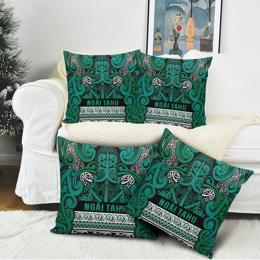 Aotearoa Iwi Ngai Tahu Pillow Cover Maori Wharenui House Tribal Pattern LT9 - Polynesian Pride
