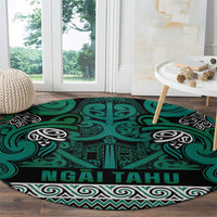 Aotearoa Iwi Ngai Tahu Round Carpet Maori Wharenui House Tribal Pattern LT9 - Polynesian Pride
