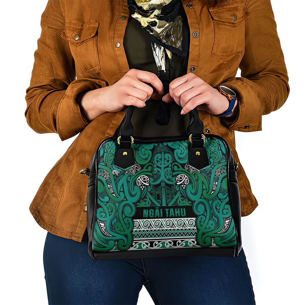 Aotearoa Iwi Ngai Tahu Shoulder Handbag Maori Wharenui House Tribal Pattern LT9 - Polynesian Pride
