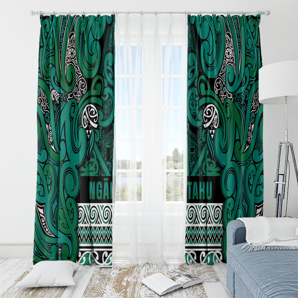 Aotearoa Iwi Ngai Tahu Window Curtain Maori Wharenui House Tribal Pattern LT9 - Polynesian Pride