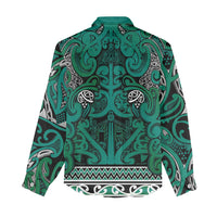 Aotearoa Iwi Ngai Tahu Women Casual Shirt Maori Wharenui House Tribal Pattern LT9 - Polynesian Pride