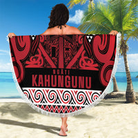 Aotearoa Iwi Ngati Kahungunu Beach Blanket Maori Wharenui House Tribal Pattern LT9 - Polynesian Pride