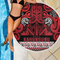 Aotearoa Iwi Ngati Kahungunu Beach Blanket Maori Wharenui House Tribal Pattern LT9 - Polynesian Pride