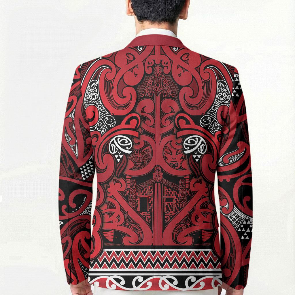 Aotearoa Iwi Ngati Kahungunu Blazer Maori Wharenui House Tribal Pattern LT9 - Polynesian Pride