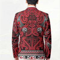 Aotearoa Iwi Ngati Kahungunu Blazer Maori Wharenui House Tribal Pattern LT9 - Polynesian Pride