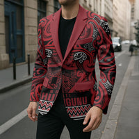 Aotearoa Iwi Ngati Kahungunu Blazer Maori Wharenui House Tribal Pattern LT9 - Polynesian Pride