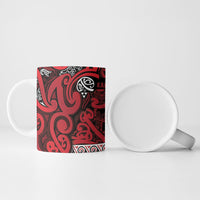 Aotearoa Iwi Ngati Kahungunu Ceramic Mug Maori Wharenui House Tribal Pattern LT9 - Polynesian Pride