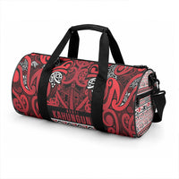 Aotearoa Iwi Ngati Kahungunu Duffle Bag Maori Wharenui House Tribal Pattern