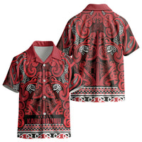 Aotearoa Iwi Ngati Kahungunu Kid Hawaiian Shirt Maori Wharenui House Tribal Pattern LT9 - Polynesian Pride