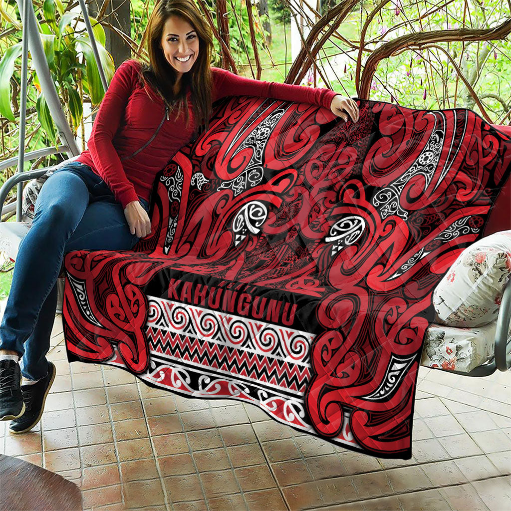 Aotearoa Iwi Ngati Kahungunu Quilt Maori Wharenui House Tribal Pattern LT9 - Polynesian Pride