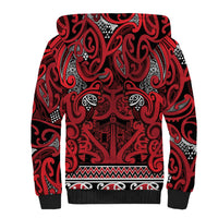 Aotearoa Iwi Ngati Kahungunu Sherpa Hoodie Maori Wharenui House Tribal Pattern LT9 - Polynesian Pride