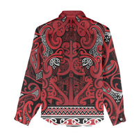 Aotearoa Iwi Ngati Kahungunu Women Casual Shirt Maori Wharenui House Tribal Pattern LT9 - Polynesian Pride