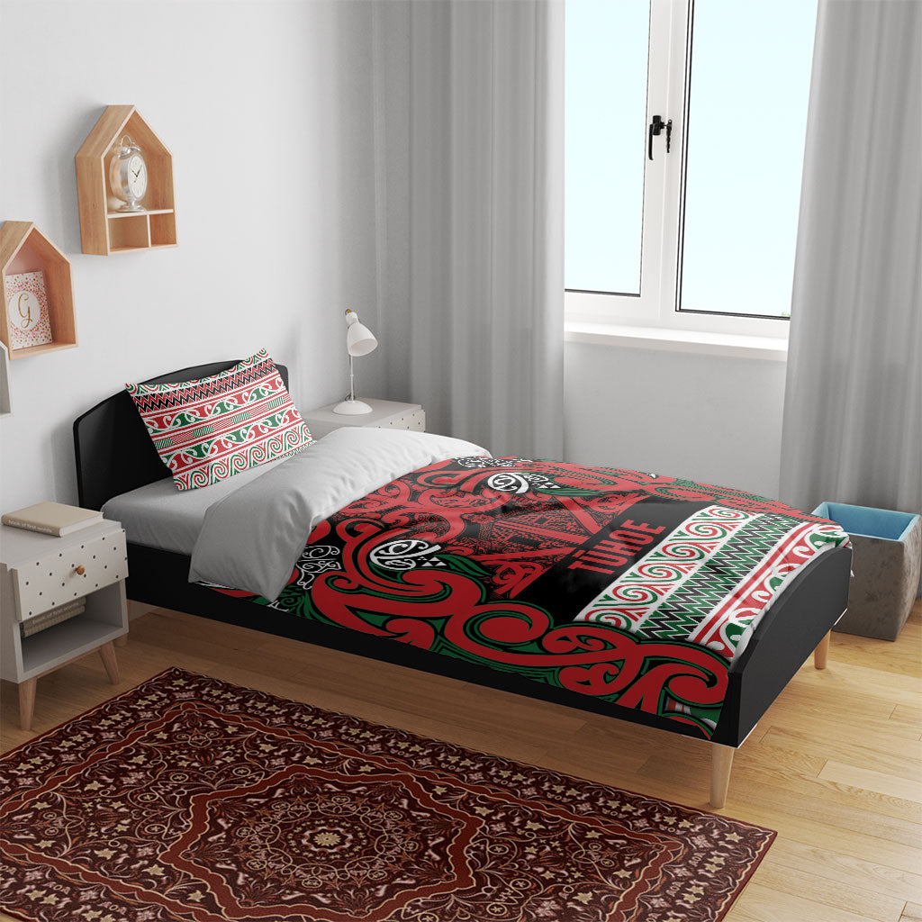 Aotearoa Iwi Tuhoe Bedding Set Maori Wharenui House Tribal Pattern LT9 - Polynesian Pride