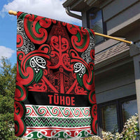 Aotearoa Iwi Tuhoe Garden Flag Maori Wharenui House Tribal Pattern LT9 - Polynesian Pride
