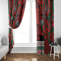 Aotearoa Iwi Tuhoe Window Curtain Maori Wharenui House Tribal Pattern LT9 - Polynesian Pride