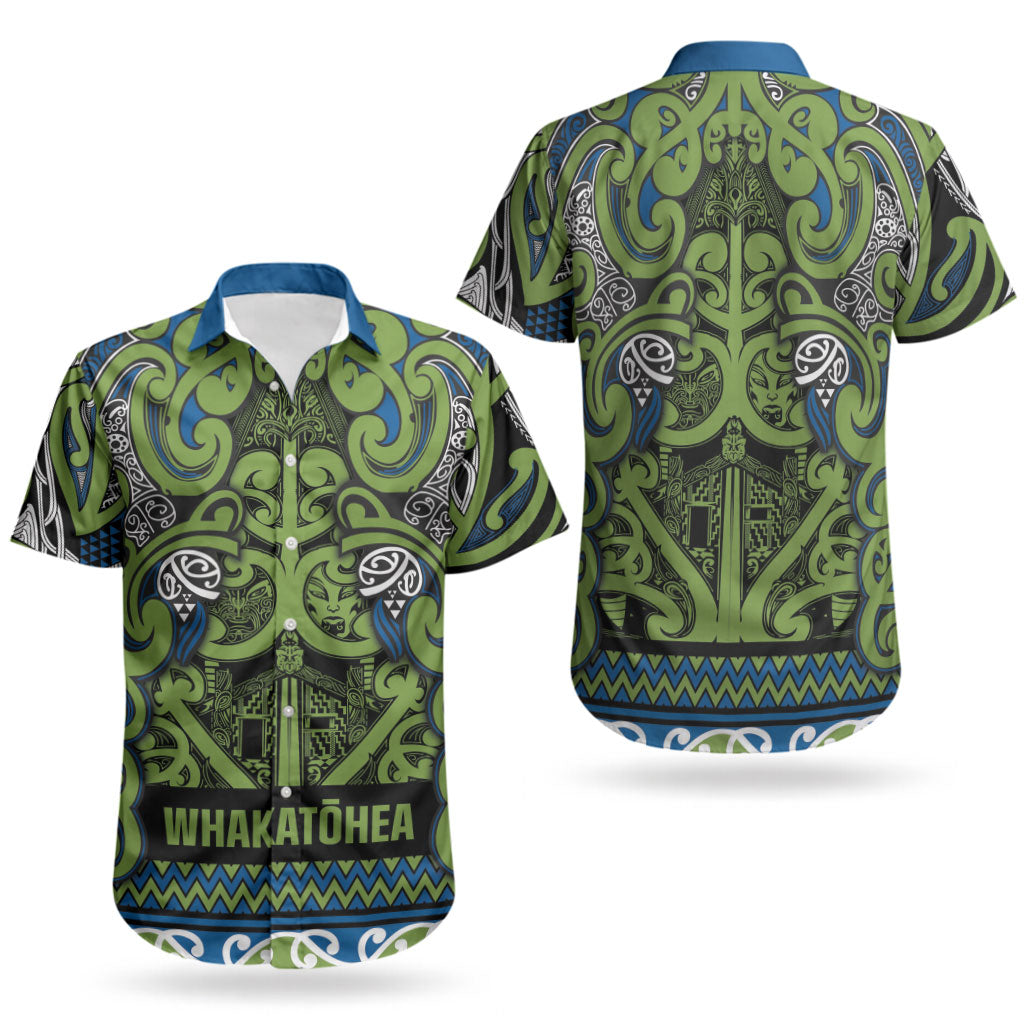 Aotearoa Iwi Whakatohea Couples Matching Tank Maxi Dress and Hawaiian Shirt Maori Wharenui House Tribal Pattern LT9 - Polynesian Pride