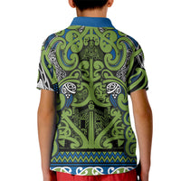 Aotearoa Iwi Whakatohea Kid Polo Shirt Maori Wharenui House Tribal Pattern LT9 - Polynesian Pride