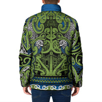 Aotearoa Iwi Whakatohea Padded Jacket Maori Wharenui House Tribal Pattern LT9 - Polynesian Pride