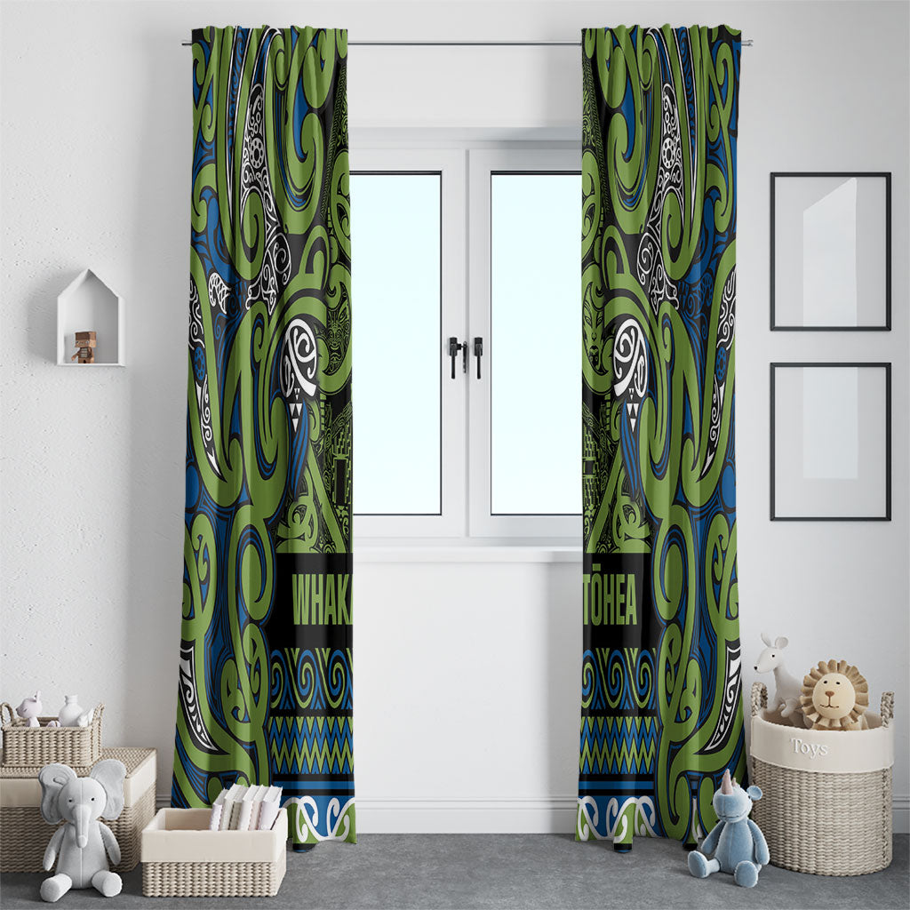 Aotearoa Iwi Whakatohea Window Curtain Maori Wharenui House Tribal Pattern LT9 - Polynesian Pride