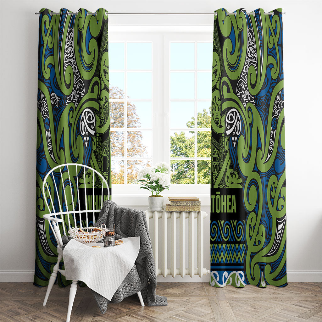 Aotearoa Iwi Whakatohea Window Curtain Maori Wharenui House Tribal Pattern LT9 - Polynesian Pride