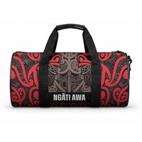 Aotearoa Iwi Ngati Awa Duffle Bag Maori Wharenui House Tribal Pattern