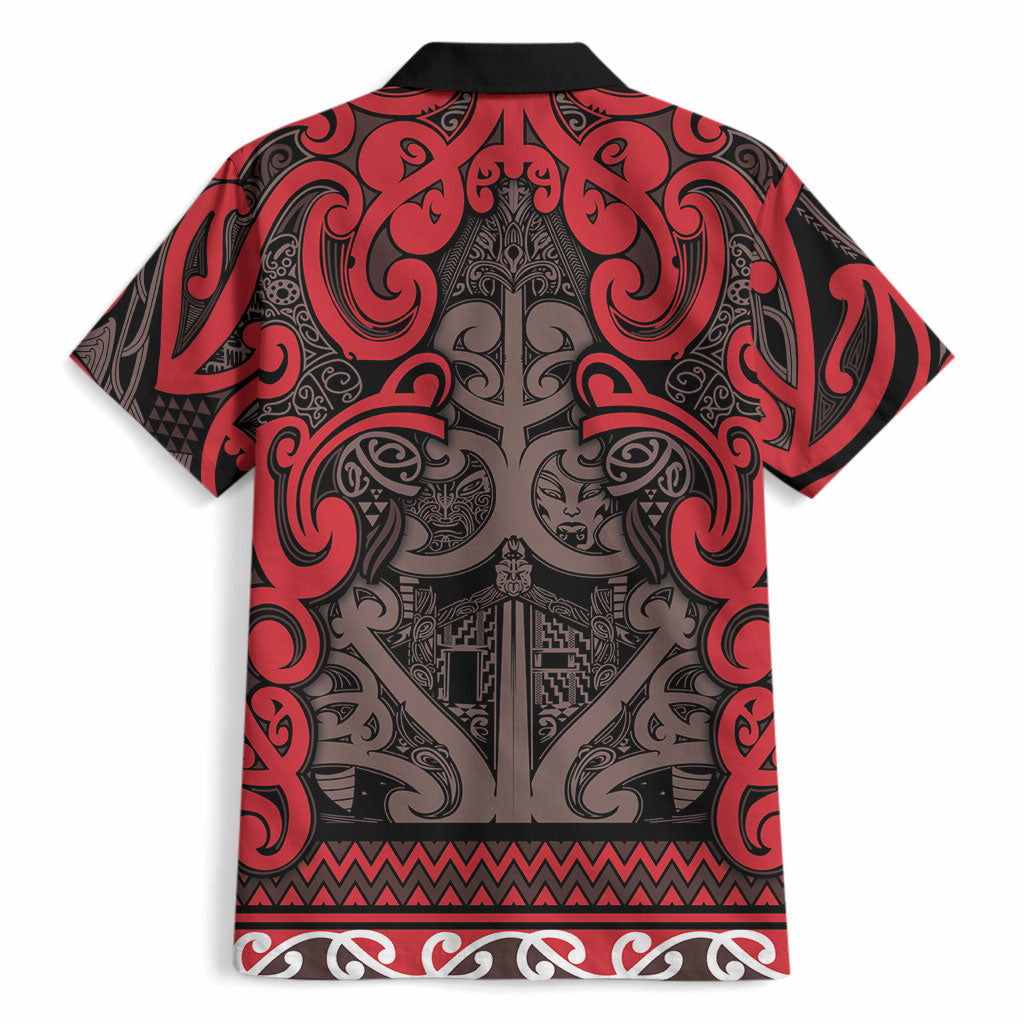 Aotearoa Iwi Ngati Awa Hawaiian Shirt Maori Wharenui House Tribal Pattern LT9 - Polynesian Pride