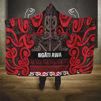 Aotearoa Iwi Ngati Awa Hooded Blanket Maori Wharenui House Tribal Pattern LT9 - Polynesian Pride