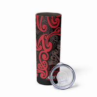 Aotearoa Iwi Ngati Awa Skinny Tumbler Maori Wharenui House Tribal Pattern LT9 - Polynesian Pride