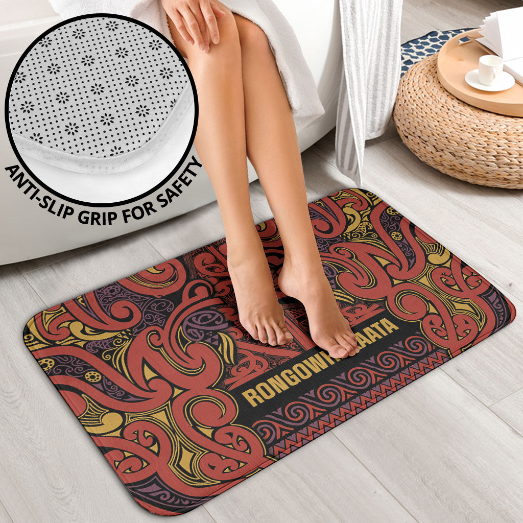 Aotearoa Iwi Rongowhakaata Bathroom Set Maori Wharenui House Tribal Pattern LT9 - Polynesian Pride