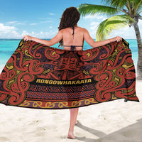 Aotearoa Iwi Rongowhakaata Sarong Maori Wharenui House Tribal Pattern LT9 - Polynesian Pride