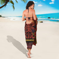 Aotearoa Iwi Rongowhakaata Sarong Maori Wharenui House Tribal Pattern LT9 - Polynesian Pride