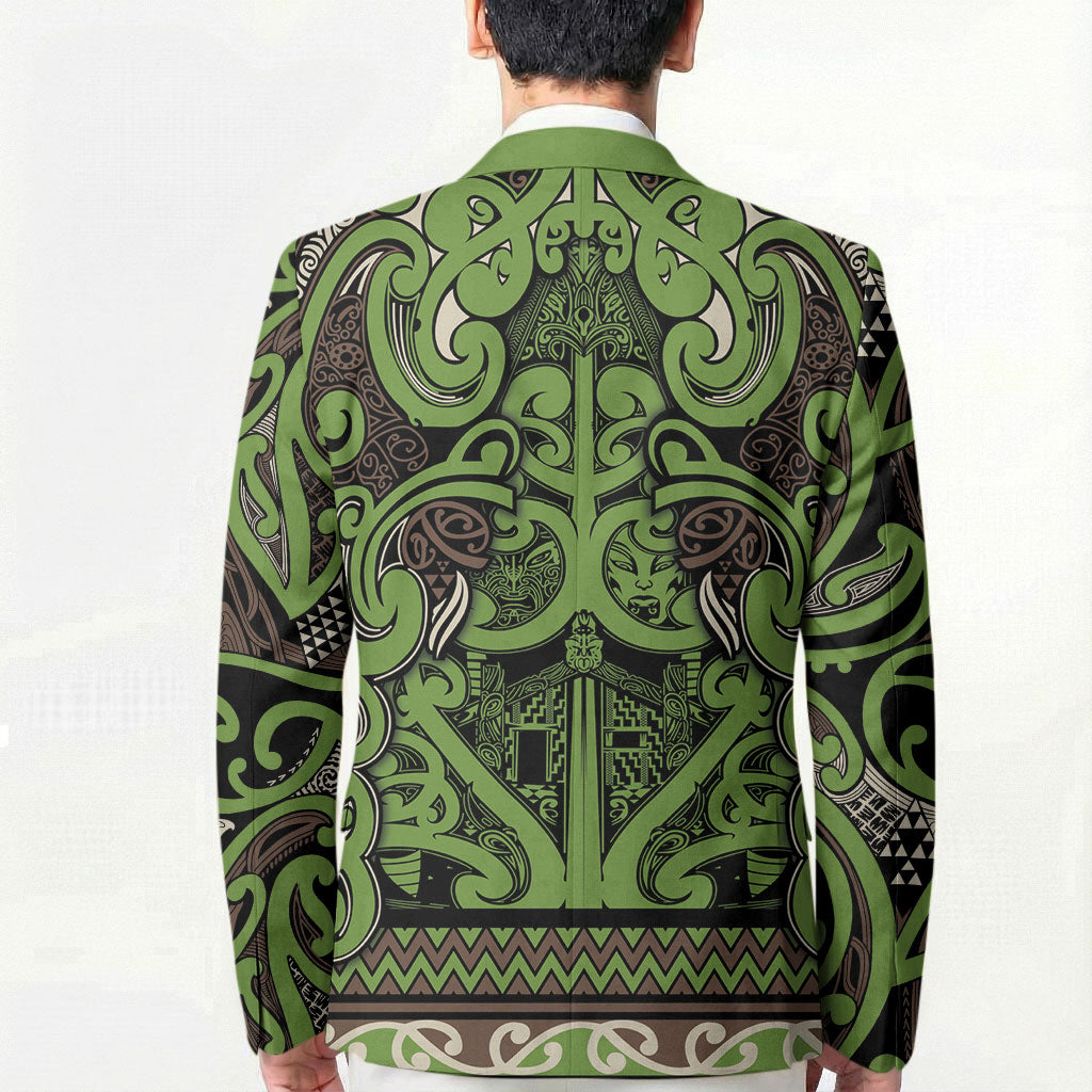 Aotearoa Iwi Ngati Raukawa Blazer Maori Wharenui House Tribal Pattern LT9 - Polynesian Pride