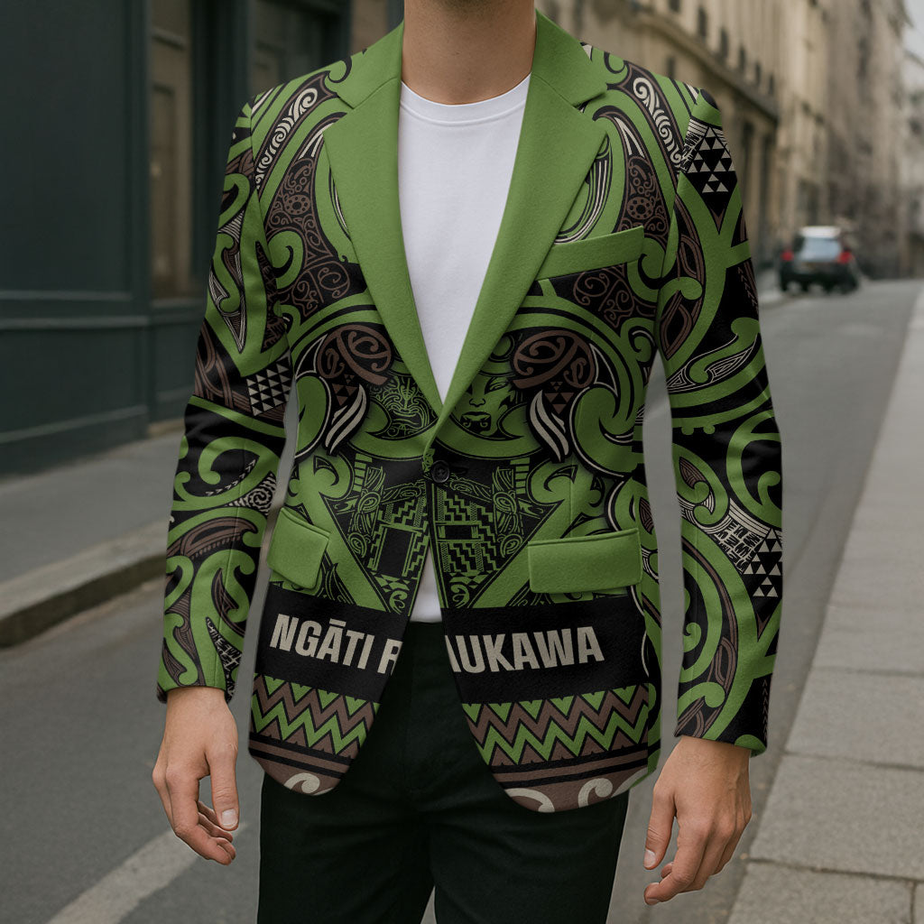 Aotearoa Iwi Ngati Raukawa Blazer Maori Wharenui House Tribal Pattern LT9 - Polynesian Pride