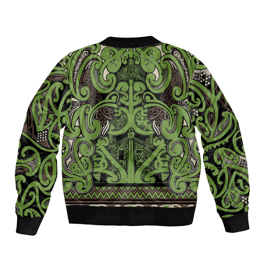 Aotearoa Iwi Ngati Raukawa Bomber Jacket Maori Wharenui House Tribal Pattern LT9 - Polynesian Pride