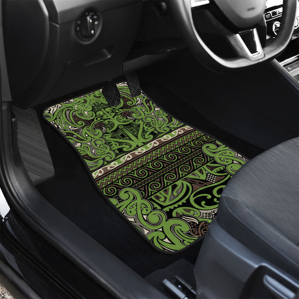 Aotearoa Iwi Ngati Raukawa Car Mats Maori Wharenui House Tribal Pattern LT9 - Polynesian Pride