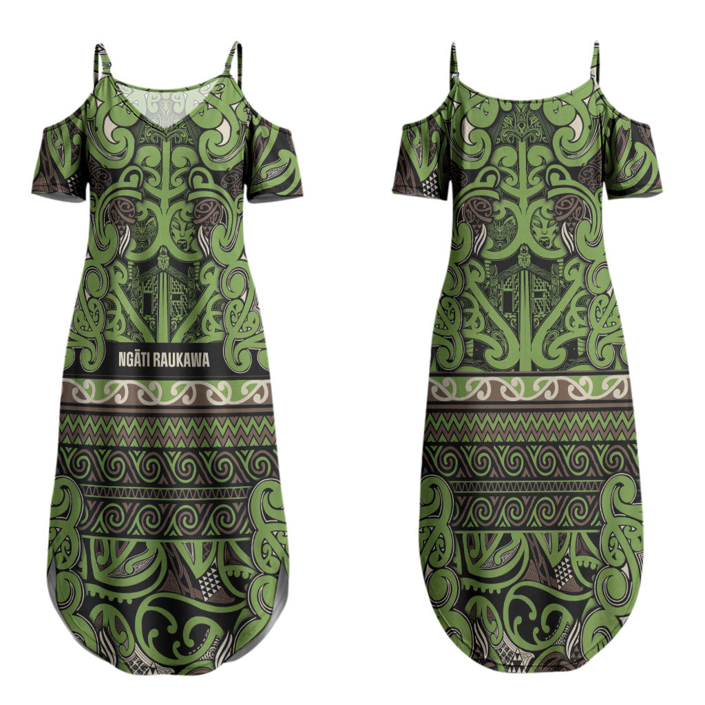 Aotearoa Iwi Ngati Raukawa Couples Matching Summer Maxi Dress and Hawaiian Shirt Maori Wharenui House Tribal Pattern LT9 - Polynesian Pride