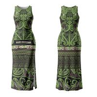 Aotearoa Iwi Ngati Raukawa Couples Matching Tank Maxi Dress and Hawaiian Shirt Maori Wharenui House Tribal Pattern LT9 - Polynesian Pride