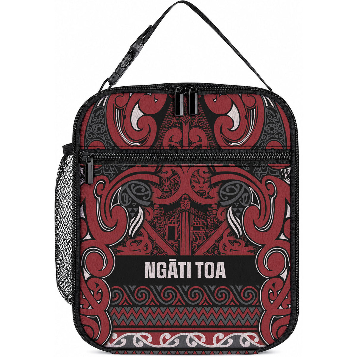 Aotearoa Iwi Ngati Toa Lunch Bag Maori Wharenui House Tribal Pattern