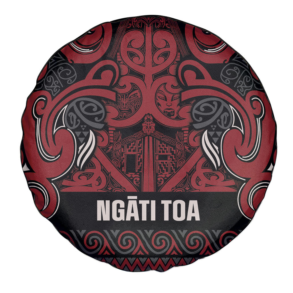 Aotearoa Iwi Ngati Toa Spare Tire Cover Maori Wharenui House Tribal Pattern LT9 - Polynesian Pride