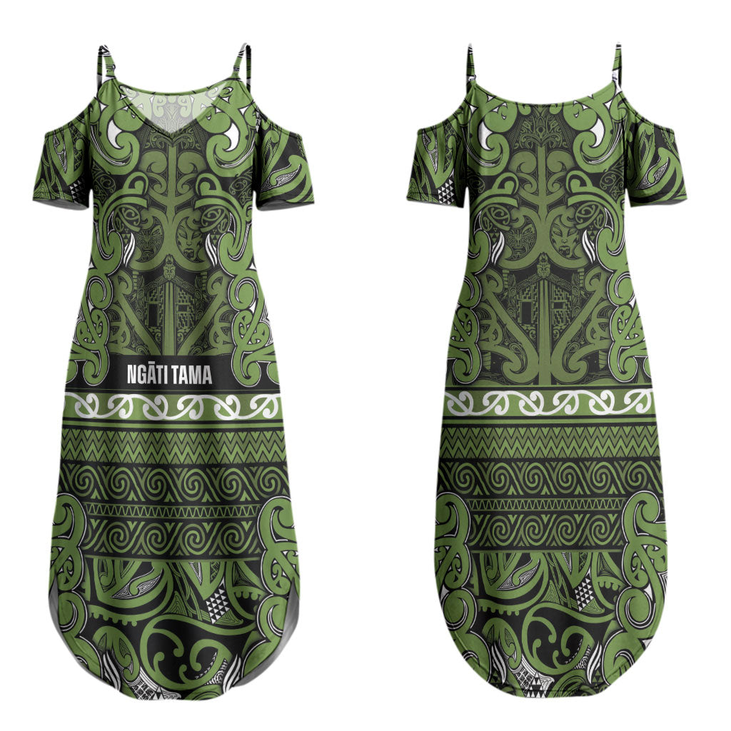 Aotearoa Iwi Ngāti Tama ki Taranaki Trust Couples Matching Summer Maxi Dress and Hawaiian Shirt Maori Wharenui House Tribal Pattern LT9 - Polynesian Pride