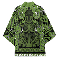 Aotearoa Iwi Ngāti Tama ki Taranaki Trust Kimono Maori Wharenui House Tribal Pattern LT9 - Polynesian Pride