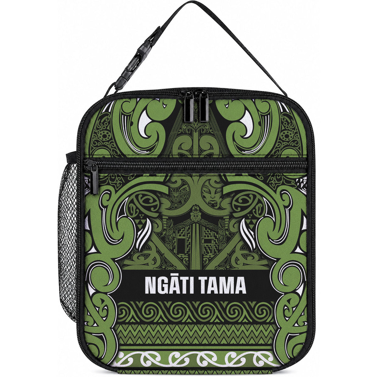 Aotearoa Iwi Ngāti Tama ki Taranaki Trust Lunch Bag Maori Wharenui House Tribal Pattern