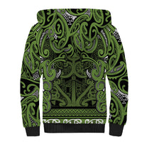 Aotearoa Iwi Ngāti Tama ki Taranaki Trust Sherpa Hoodie Maori Wharenui House Tribal Pattern LT9 - Polynesian Pride