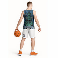 Aotearoa Iwi Ngati Mutunga Basketball Jersey Maori Wharenui House Tribal Pattern LT9 - Polynesian Pride