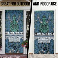 Aotearoa Iwi Ngati Mutunga Door Cover Maori Wharenui House Tribal Pattern LT9 - Polynesian Pride