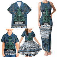 Aotearoa Iwi Ngati Mutunga Family Matching Tank Maxi Dress and Hawaiian Shirt Maori Wharenui House Tribal Pattern LT9 - Polynesian Pride