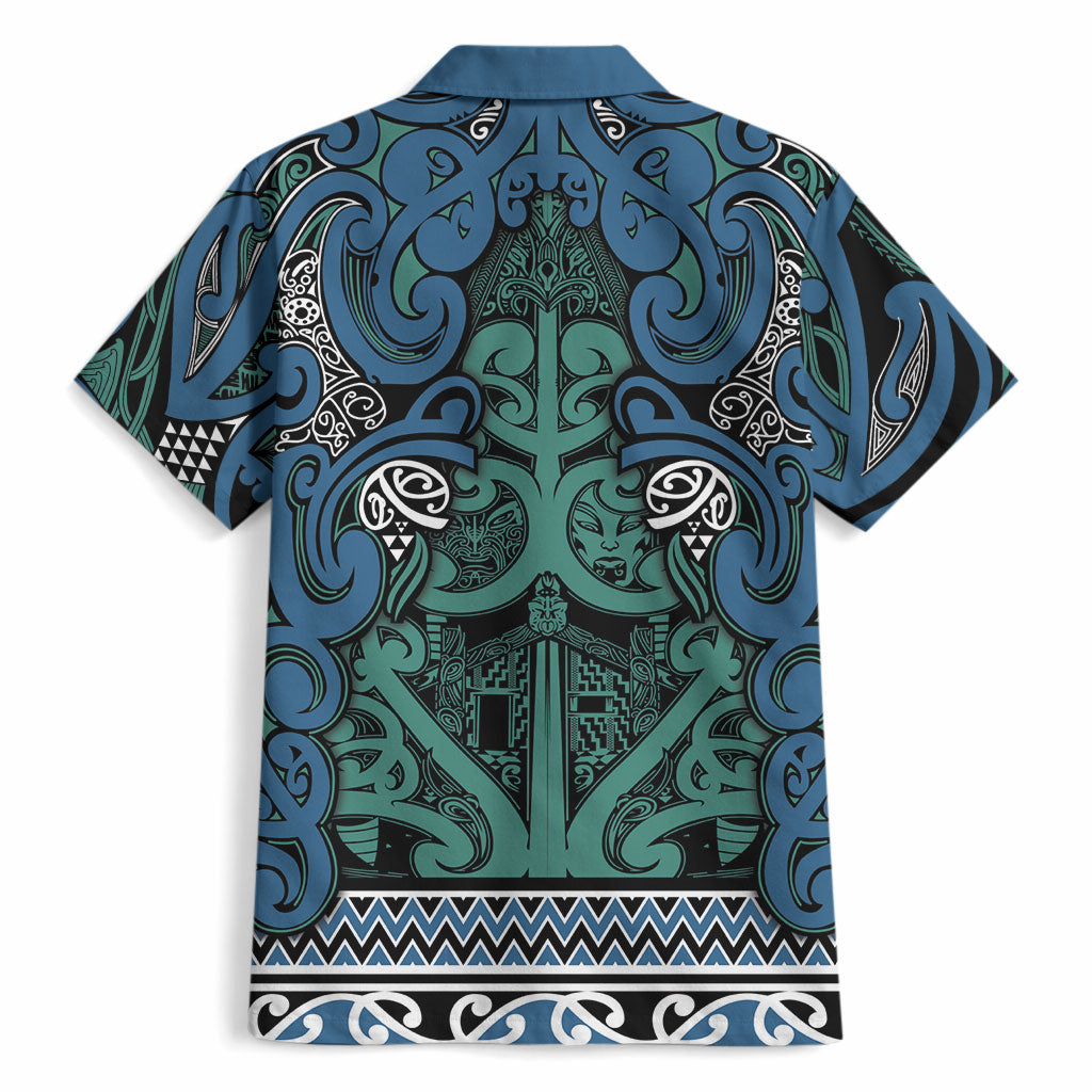 Aotearoa Iwi Ngati Mutunga Hawaiian Shirt Maori Wharenui House Tribal Pattern LT9 - Polynesian Pride