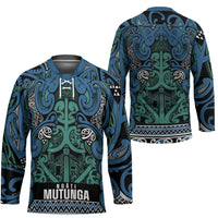 Aotearoa Iwi Ngati Mutunga Hockey Jersey Maori Wharenui House Tribal Pattern LT9 - Polynesian Pride